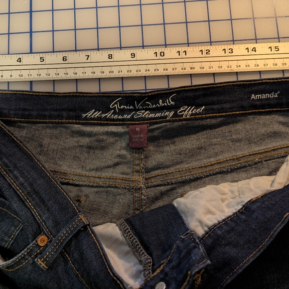 Dark Blue Denim Jeans - Picture 3 of 7